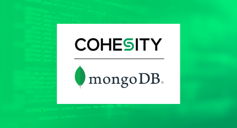 Cohesity and MongoDB Hero Image